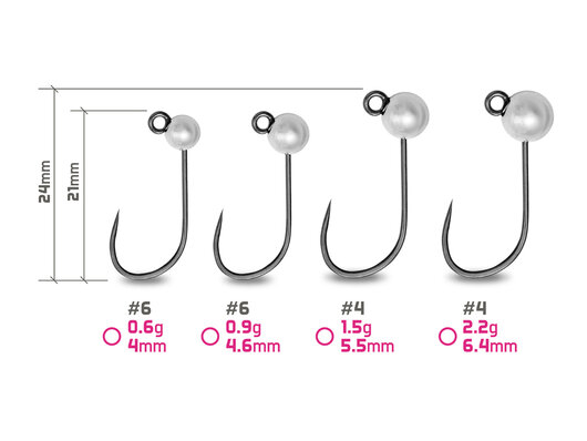 Tête plombée tungstène delphin t-area bl / 5 pcs - argentée - 101006084_2