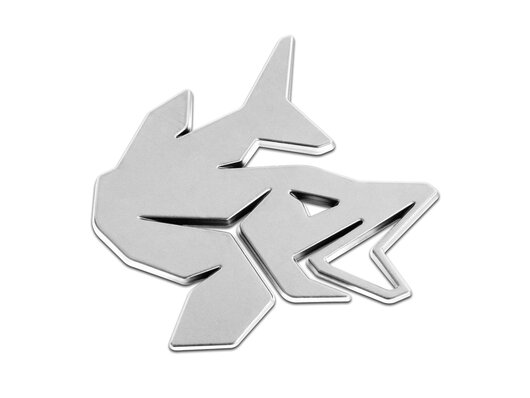 3d autocollant delphin pike chrome - 101005911