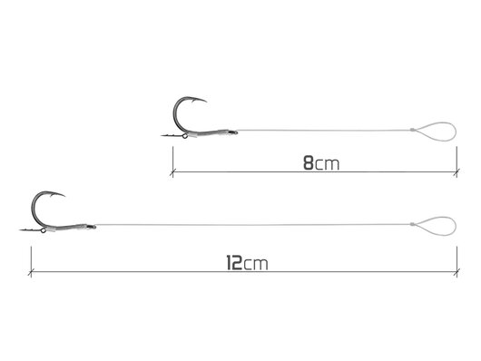 Feedrový nadväzec delphin fluoro sting / 10ks - 101005841_2
