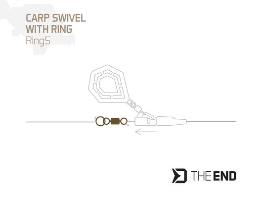 Obratlík s krúžkom delphin theend rings / 10ks - 101005869_1