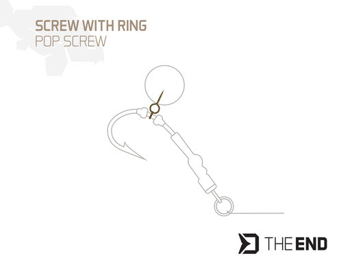 Vrtáčik s krúžkom delphin theend pop screw / 15ks - 101005865_1