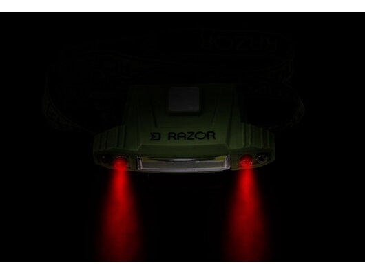 Čelová lampa Delphin RAZOR USB