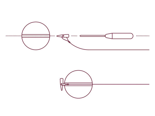 Nekonečná zarážka Delphin Q-STOP / transparentná+oranžová