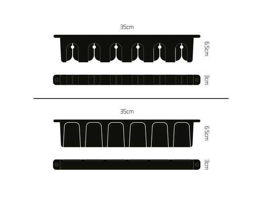 Držiak prútov Delphin WallHOLD