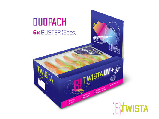 Umelá nástraha Delphin TWISTA UVs / 5ks