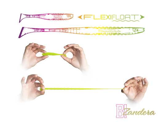 Umelá nástraha Delphin ZANDERA FlexiFLOAT UVs / 5ks | 12cm/GREENCH