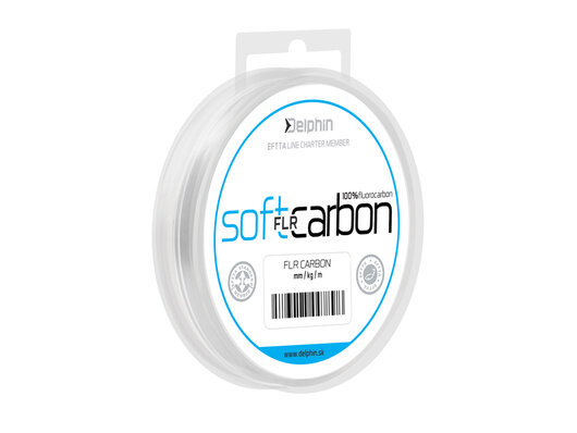 Delphin SOFT FLR CARBON - 100% fluorokarbón transp. | 0,128mm 1,38kg 50m