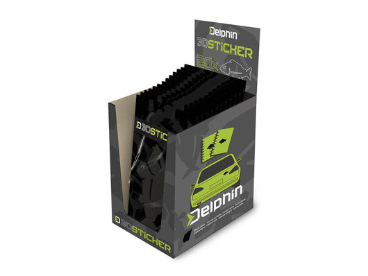 3D nálepka Delphin CARP | Čierna