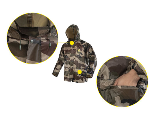 Nepremokavý dvojdielny oblek Delphin PROOF