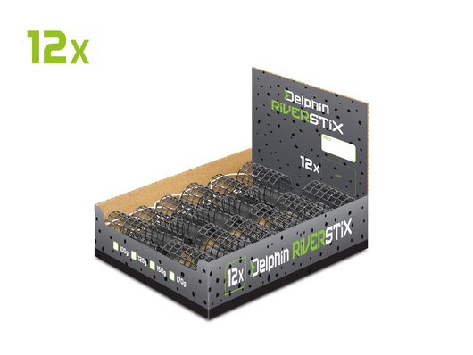 Krmítko s olovenou záťažou Delphin RiverSTIX