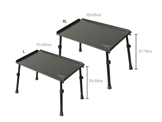 Kaprársky stolík Delphin STEELS L  47x30cm