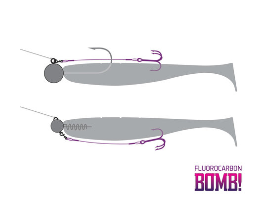 BOMB! Twisto RIGS Fluorocarbon / 3ks