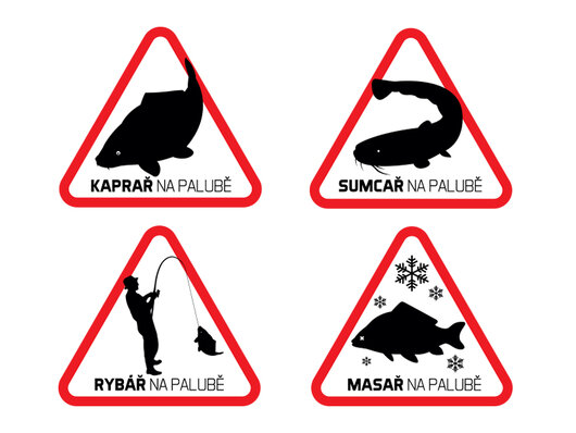 Nálepka CZ - Sumcař na palubě