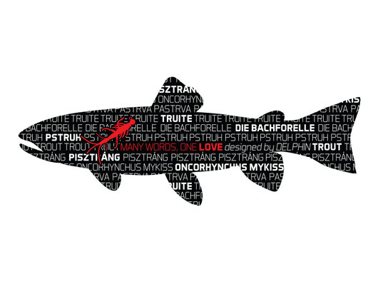 Nálepka PSTRUH séria Words