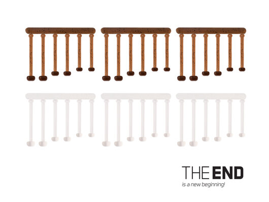 Elastická zarážka nástrahy THE END / 36ks | 18,21,25 mm mix