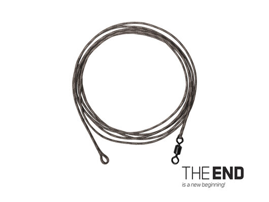 Nadväzec THE END Leadcore + swivel / 3ks | 1m