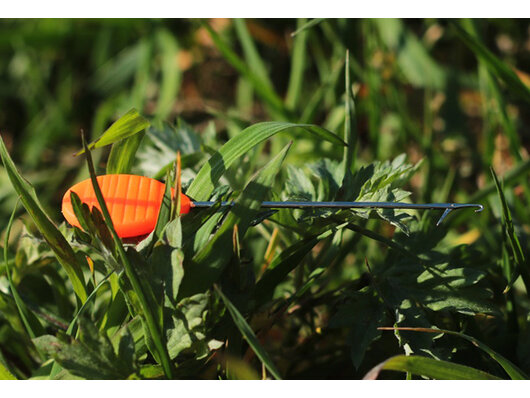 Plastová boilie ihla oranžová / 100ks