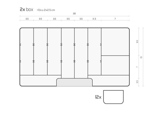 Obojstranná krabica Delphin A-02