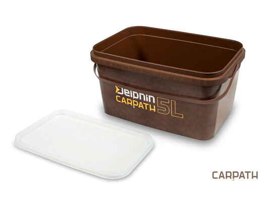 Hranaté vedro s vrchnákom Delphin CARPATH 5l