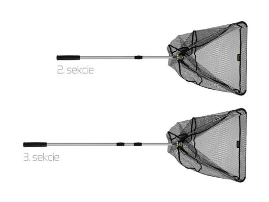 Skladací podberák DELPHIN model AR s pogumovanou sieťkou