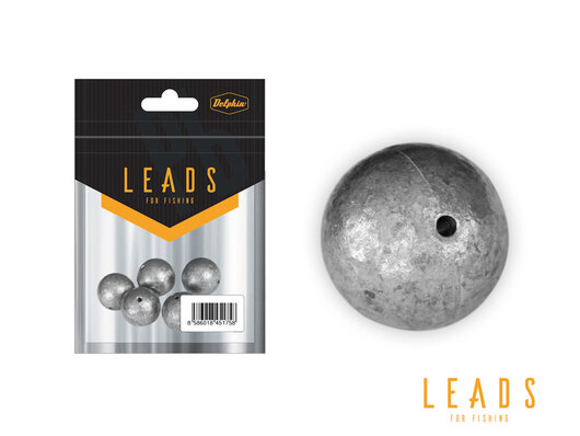 Delphin LEADS Gulička s otvorom / 5ks | 3g