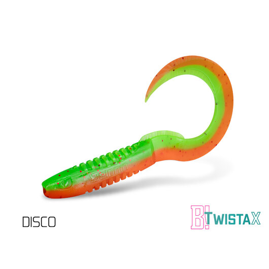 Umelá nástraha Delphin TwistaX Eeltail UVs / 5ks | 15cm/GREENCH