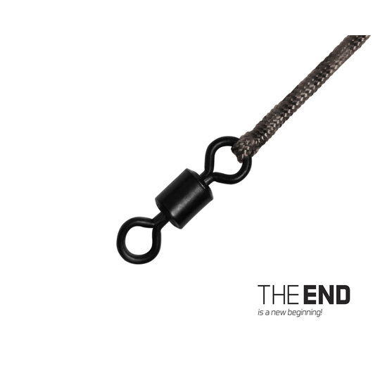 Nadväzec THE END Leadcore + swivel / 3ks | 1m