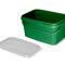 Hranaté vedro s vrchnákom Delphin CLASSA / zelené