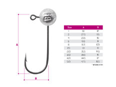 Jig head Delphin BOMB! senza collarino / 5 pz