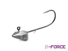 Darting jig head Delphin A-FORCE con fermo esca / 5 pz