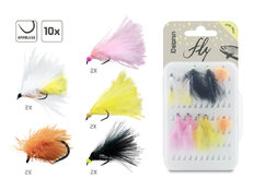 Set di mosche artificiali Delphin FLY / 10 pz | Pond trout