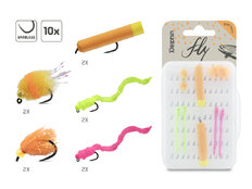 Set di mosche artificiali Delphin FLY / 10 pz | Bung trout