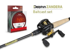 Set baitcasting Delphin Zandera