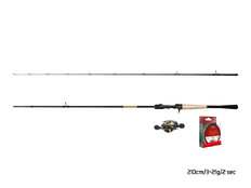 Set baitcasting Delphin Zandera