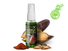Dip spray per esche Delphin AromaX/30ml  | Cozza–Spezie/verde fluo