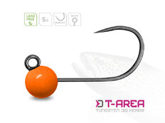 Jig in tungsteno Delphin T-AREA BL / 5 pz | arancione fluo