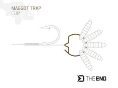 Clip per vermi Delphin TheEND Maggot Trap / 15pz 