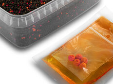 Pellet box Delphin Reaxe READY&GO | Mango-Pesca / 400g+120ml booster+10mm wafters