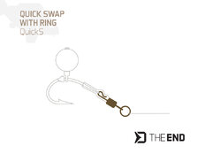 Girella a sgancio rapido con anello Delphin TheEND QuickS / 10 pz | #4