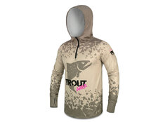 T-shirt tecnica con cappuccio Delphin UV ARMOR 50+ Trout
