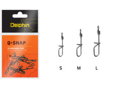 Connettore rapido da spinning Delphin Q-SNAP / 10pz / 0,6mm 