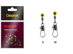 Corridore per feeder con moschettone Delphin RUNNER / 10pz 