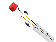 Tubo per punte Delphin FEEDER  | 30mmx68cm