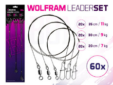 Set di lancette in tungsteno BOMB! Con girelle e moschettone  | 60pz/20,30,35cm/7,9,11kg