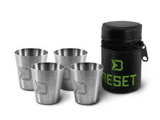 Set di bicchierini in acciaio inox Delphin RESET 4 in 1  | 4x30ml