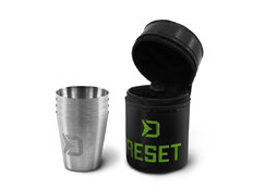 Set di bicchierini in acciaio inox Delphin RESET 4 in 1  | 4x30ml
