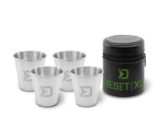 Set di bicchieri in acciaio inox Delphin RESET XL 4 in 1