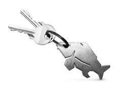 Portachiavi con apribottiglie Delphin CARPENER argento  | argento
