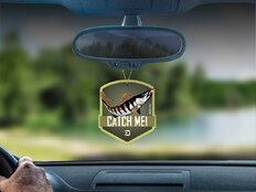 Profumatore auto Delphin CatchME! LUCIOPERCA  | Tè verde