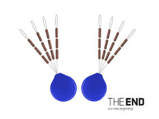 Fermo in tungsteno THE END / 24pz  | 2x7mm / G-ROUND